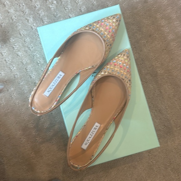 AQUAZZURA
Purist raffia slingback flats size 37 (US 7) - Picture 6 of 10